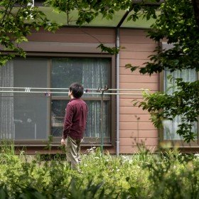 2025-05-18-15;23;27 花の家 庭で母屋の方を向くCOTA
