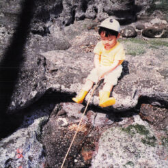 1988-05-02 油壺の磯で釣りをするCOTA<br>絶対に釣れてなさそう