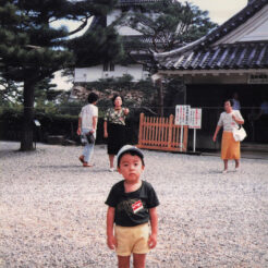 1988-09-10 高知城とCOTA<br>高知城に入るCOTA
