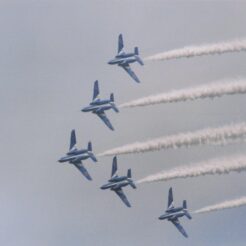 1999-11-03 埼玉県狭山市 入間航空祭 ブルーインパルス飛行風景1<br>入間航空祭 ブルーイバルス（ブルーインパルス） 800フイルム2本