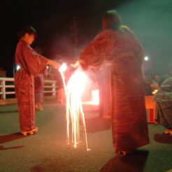 2005-09-01 20-35-59 渋温泉で花火<br>渋温泉で花火