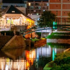 2008-09-14-20-13-36長崎 水辺の森公園の夜景<br>博多から特急かもめで長崎市を市電で巡った