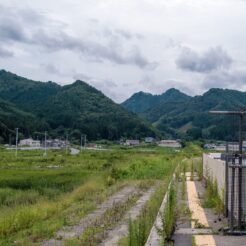 2012-08-13-12-02-27津波で流されたJR東日本山田線鵜住居駅<br>仙台から松島を経て南三陸に泊まり、志津川や釜石・宮古・小本までの震災の傷跡をみる旅