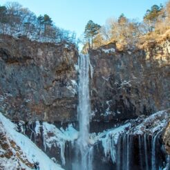 2018-01-02 13;12 日光 華厳の滝<br>日光と鬼怒川の奥にある川治温泉を雪が積もる時期に旅した