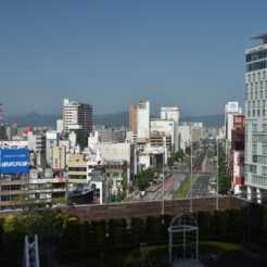 2018-06-09 15;35 豊橋駅ホテルからの風景<br>愛知県豊橋・豊川稲荷と豊橋鉄道で渥美半島の田原市を巡る