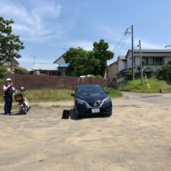 2019-05-26 12;21 南房総市 原岡海水浴場 警察の立ち会い<br>有楽町からのレンタカーで富津・大多喜町、君津・濃溝の滝、白浜を巡ったドライブ