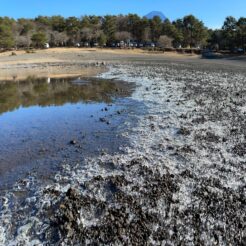 2020-12-20 13;00南都留郡富士河口湖町 本栖湖 凍っている<br>池袋から山中湖でグランピングをして本栖湖・山梨から秩父を経由して大宮に戻ってくるドライブ