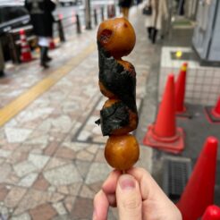 2020-12-05 14;53 北千住 醤油団子<br>泉岳寺で豆大福を買い、北千住のカフェに行く