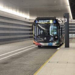 2021-07-25 12;10 虎ノ門 東京 BRT<br>虎ノ門ヒルズからBRTで晴海五丁目ターミナル（晴海フラッグ）、徒歩で豊洲市場を経由して東京オリンピックの聖火台を見た