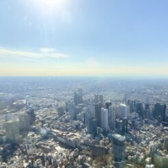 2023-02-05 13;55 新宿付近 副都心の上空 ヘリコプターから<br>新木場で集合し木材・合板博物館を見てから東京ヘリポートより東京上空をヘリコプターで遊覧