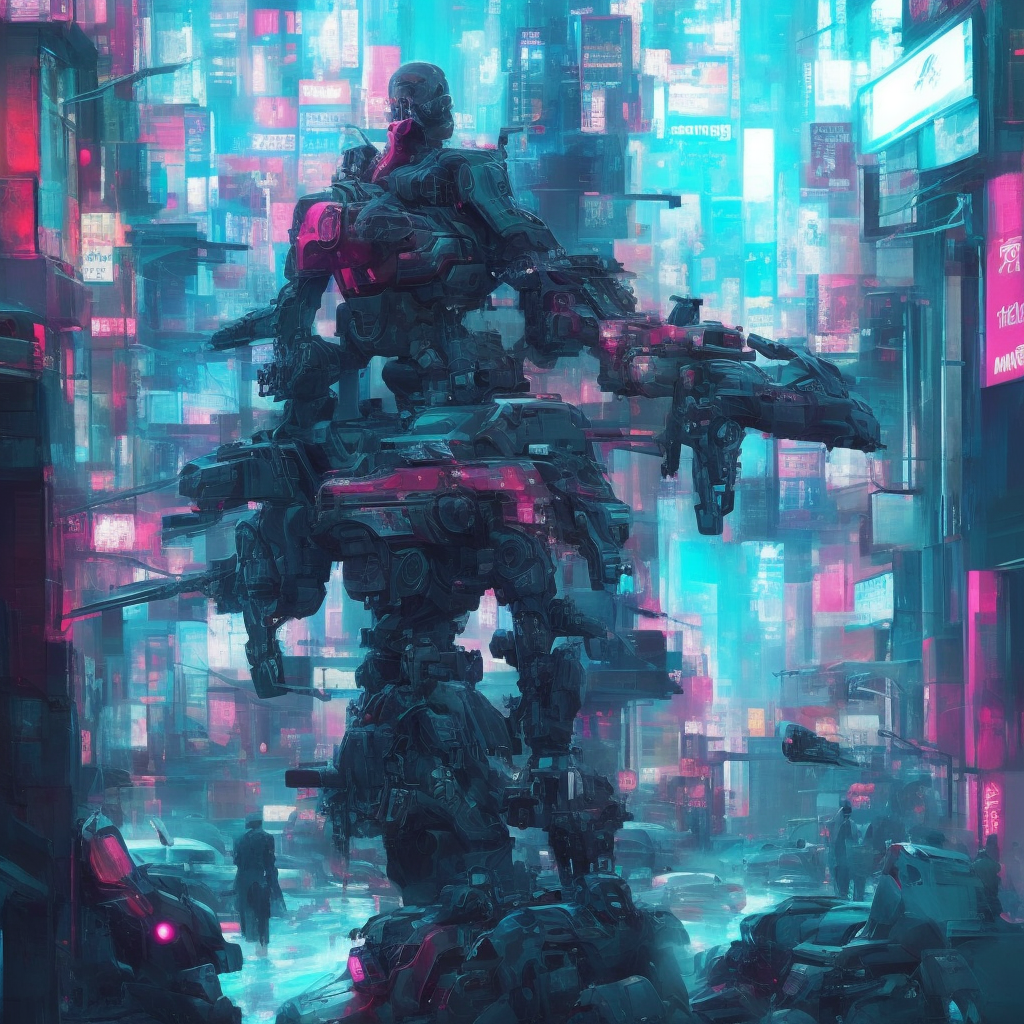 檻の中で監視し合い対立する影の人々と、檻の外で開放的な明るい未来の人 cyberpunk, trending on artstation