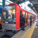 2017-10-29 11;39 強羅駅 発車待ちの箱根登山鉄道