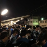 2018-06-09 20;29 豊橋市 南栄駅 イベント終わりで混雑している