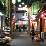 2019-02-24 20;17 十条 埼京線の踏切と商店街