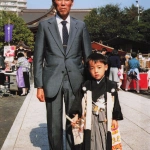 1990-11-03 神社でおじいちゃんと七五三