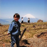 1990-04-29 箱根駒ヶ岳山頂から富士山を望む