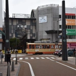 2015-07-05-10-02 松山 大街道入口と路面電車