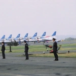 2004-11-03 埼玉県狭山市 入間基地 入間航空祭 自衛官とブルーインパルス