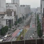 2018-06-10 06;53 豊橋駅前通りと路面電車