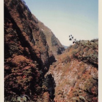 1982-10-01 新潟県十日町市小出 清津峡 紅葉の渓谷